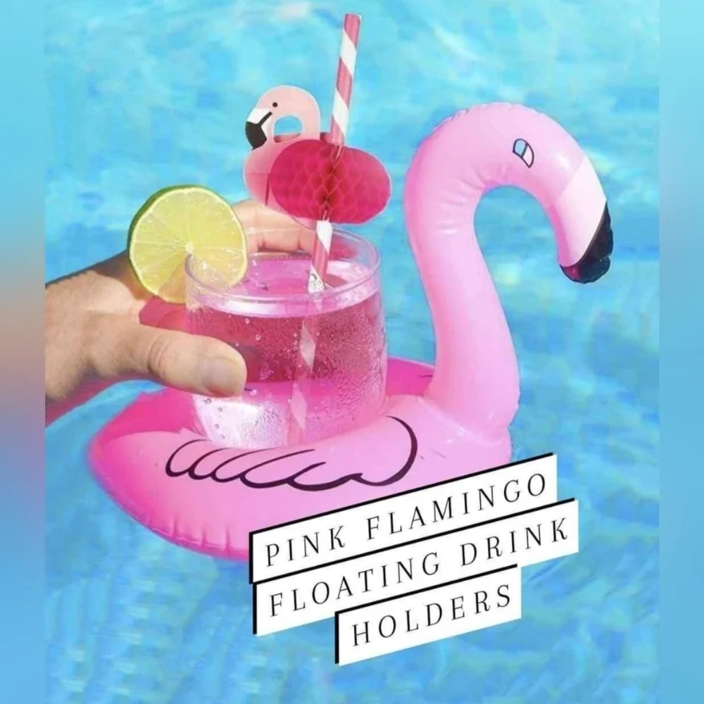 Pink Flamingo Floating Drink Holders Fun For Bachelorette Party